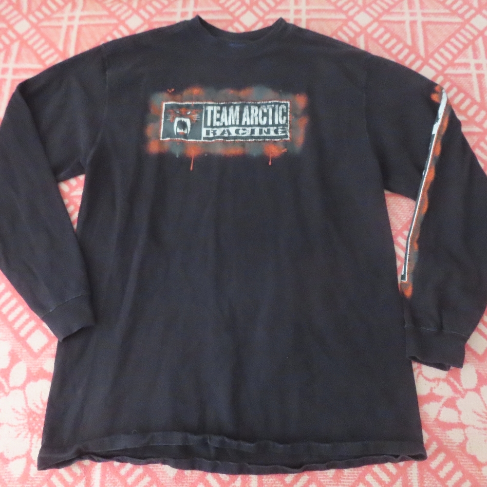 vintage jansport team arctic racing arctic cat long sleeve tshirt M